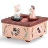 Moulin roty carillon scatola musicale in legno gatto e conig