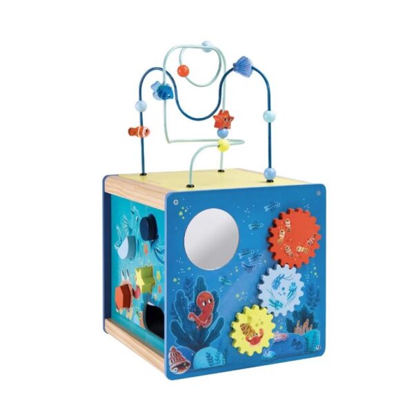 Moilin roty cubo multi attivitÀ in legno in fondo al mare