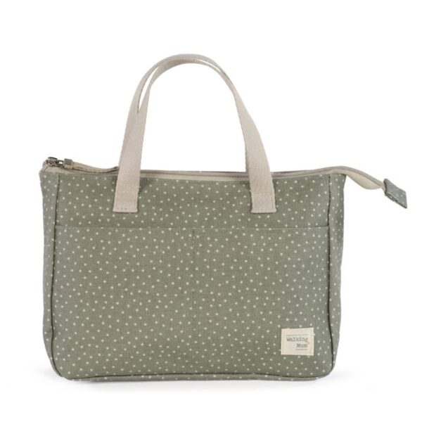 Walking mum beauty polka dot poppy moss