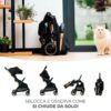 Kinderkraft apino passeggino leggero black