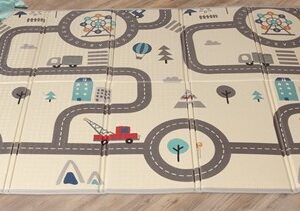 Kiokids tappeto pieghevole circuito 200x150