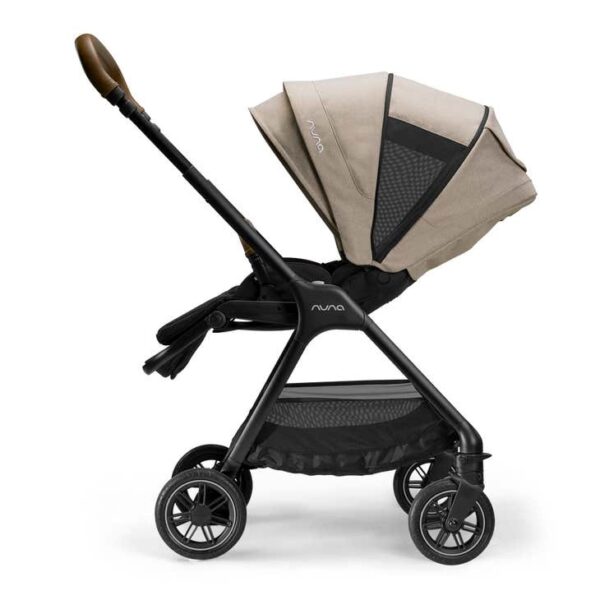 Nuna triv passeggino with magnetic buckle timber