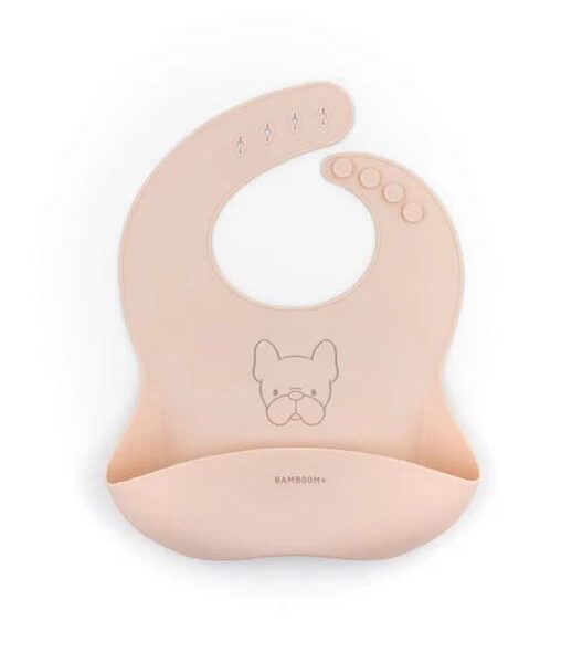 Bamboom bavaglino in silicone rosa