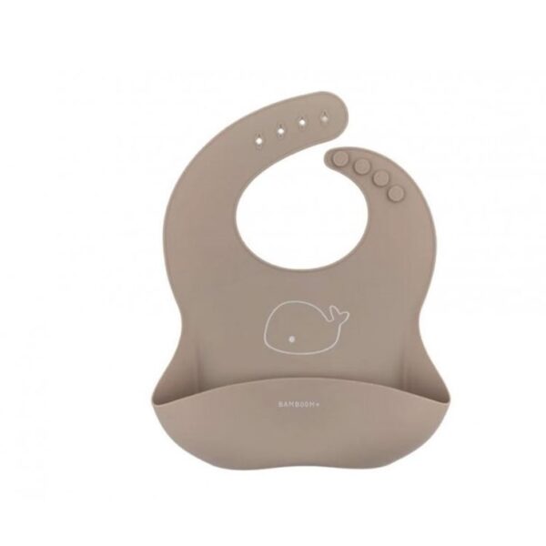 Bamboom bavaglino in silicone cammello