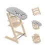 Stokke tripp trapp bundle sedia white + newborn set grey