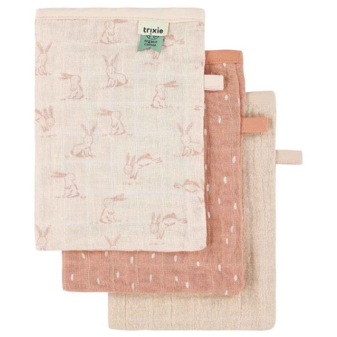 Trixie salviette in mussola rosy rabbit