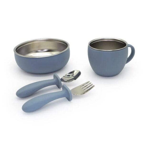 Mizu baby taiki steel set pappa acciaio/silicone