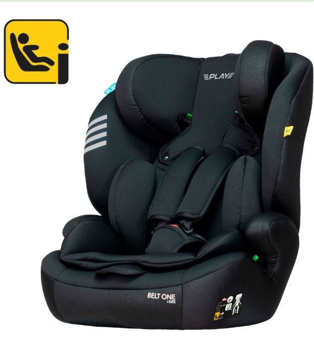 Play one isize isofix 76 105cm ece r129 black wings