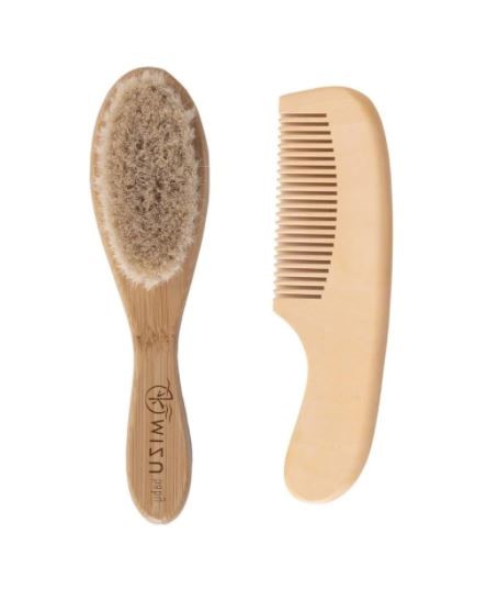 Mizu baby mami hair set spazzola e pettine  in bamboo