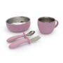 Mizu baby taiki steel set pappa acciaio/silicone - UNICA, ROSA