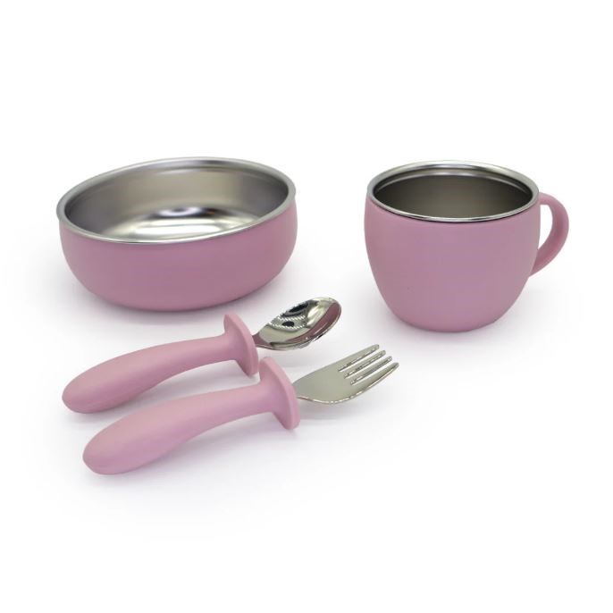 Mizu baby taiki steel set pappa acciaio/silicone
