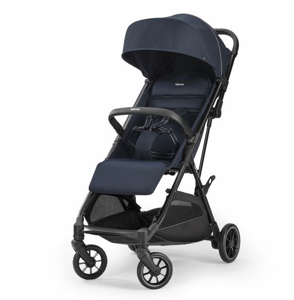 Inglesina now passeggino nero splash blue