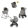Inglesina kit system quattro aptica drw platinum grey + tela
