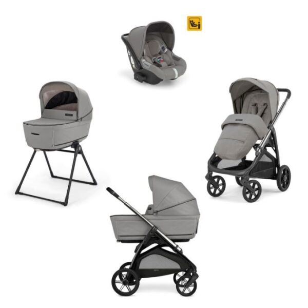 Inglesina kit system quattro aptica drw platinum grey + tela