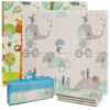 Ms tappeto da gioco 120x120x1 elefante/orso