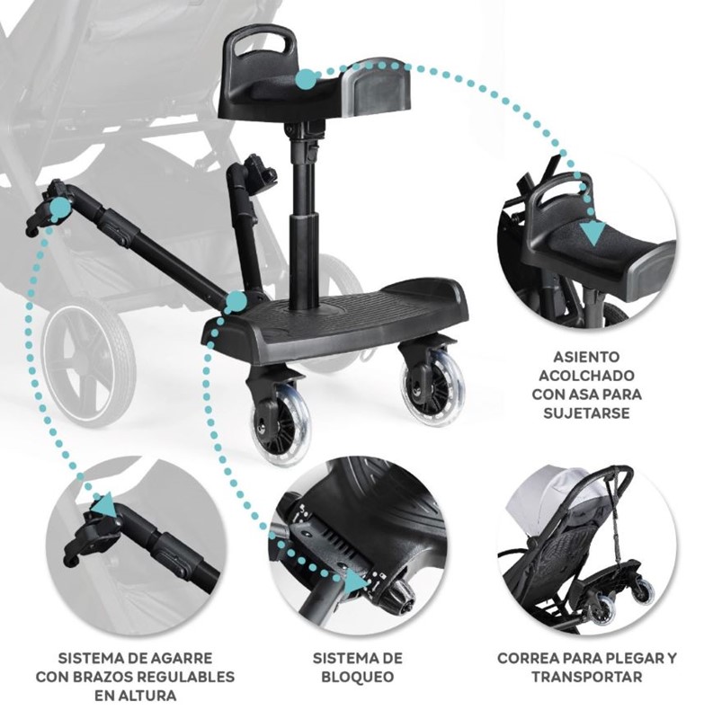 Ms pedana con  seduta universale