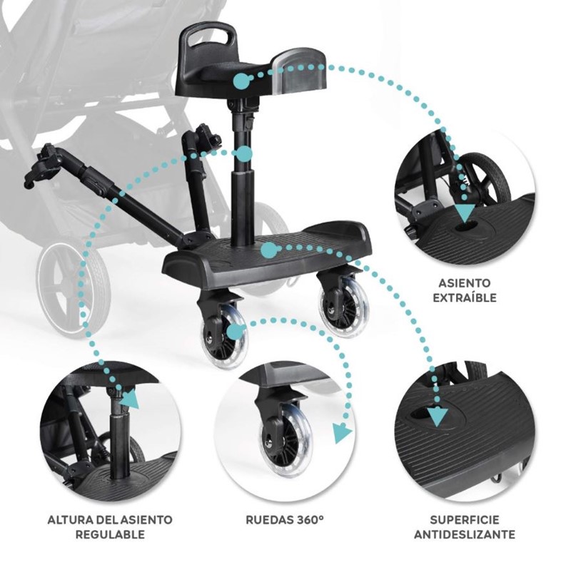 Ms pedana con  seduta universale