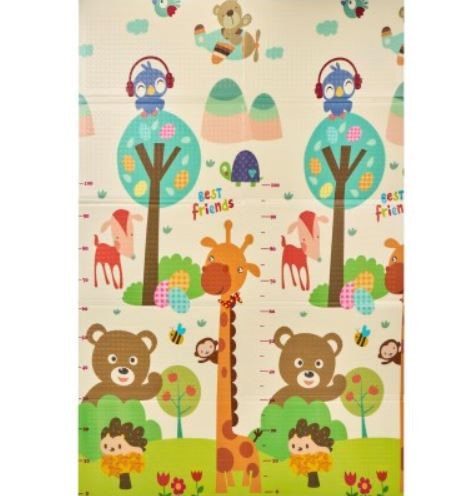Ms tappeto da gioco 180x120x1 elefante/orso