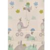 Ms tappeto da gioco 180x120x1 elefante/orso