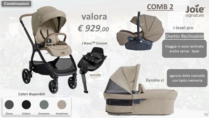 Joie signature valora trio set 2 sandstone