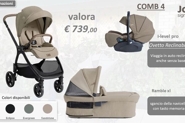 Joie signature valora trio set 4 sandstone