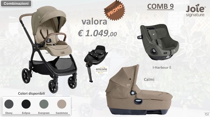 Joie signature valora trio set 9 ebony