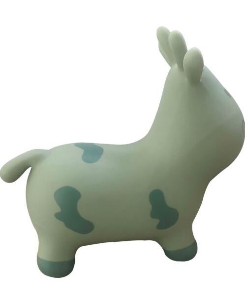 Tryco skippy gioco cavalcabile mucca verde
