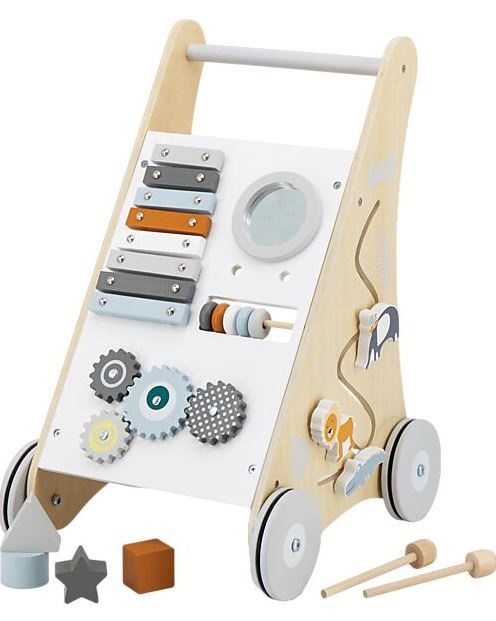 Tryco carrello primi passi multi attivitÀ in legno