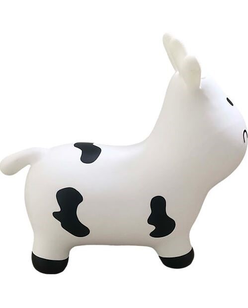 Tryco skippy gioco cavalcabile mucca bianco