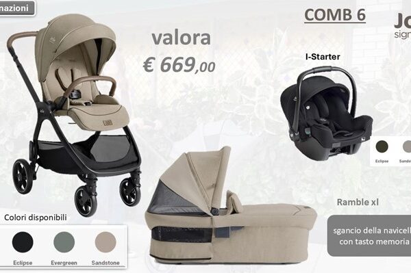 Joie signature valora trio set 6 sandstone