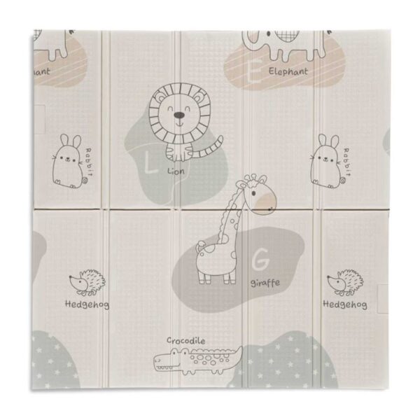 Ms tappeto gioco 120x120 animal grigio