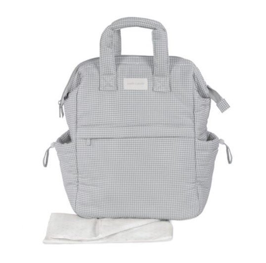 Pasito a pasito zaino little bloom vichy grey