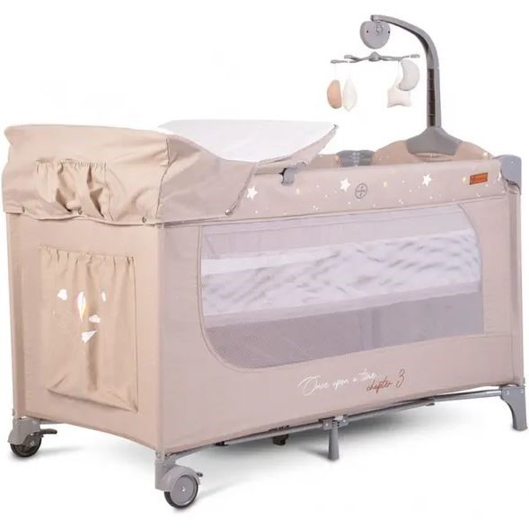 1AE801E1C42745204DB6F4BCE606AB2D_ Cangaroo lettino da viaggio once upon a time 3 beige