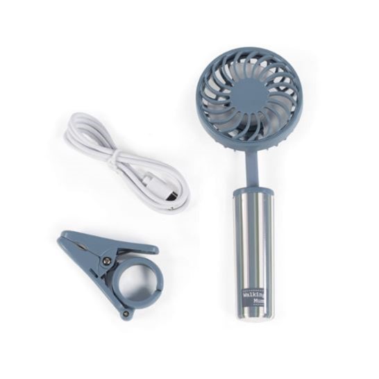 Walking mum ventilatore portatile righe blu