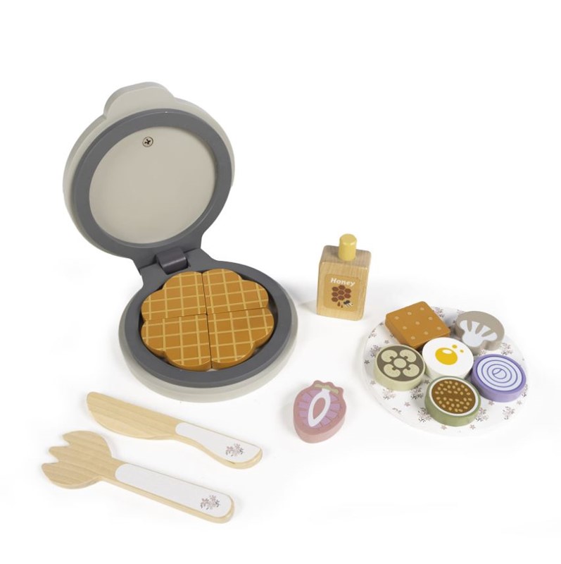 Walking mum gioco in legno piastra per waffle