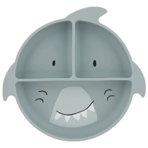 Trixie piatto multiporzione in silicone mr.squalo
