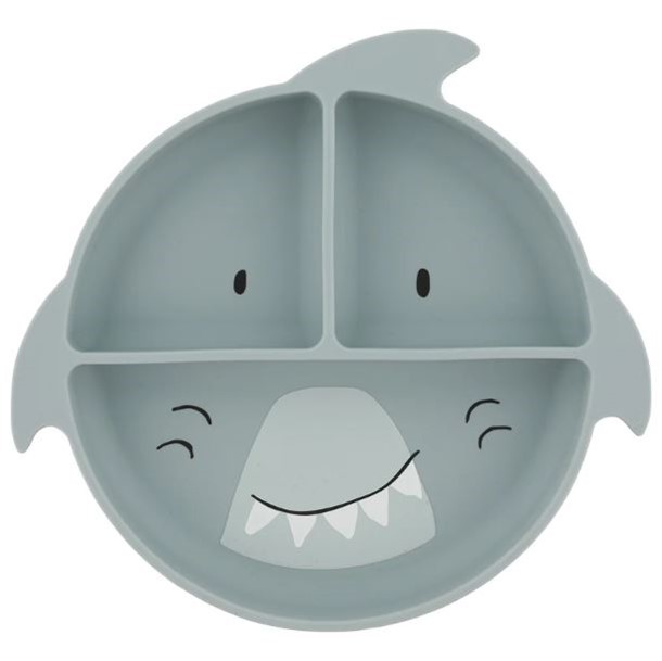 Trixie piatto multiporzione in silicone mr.squalo