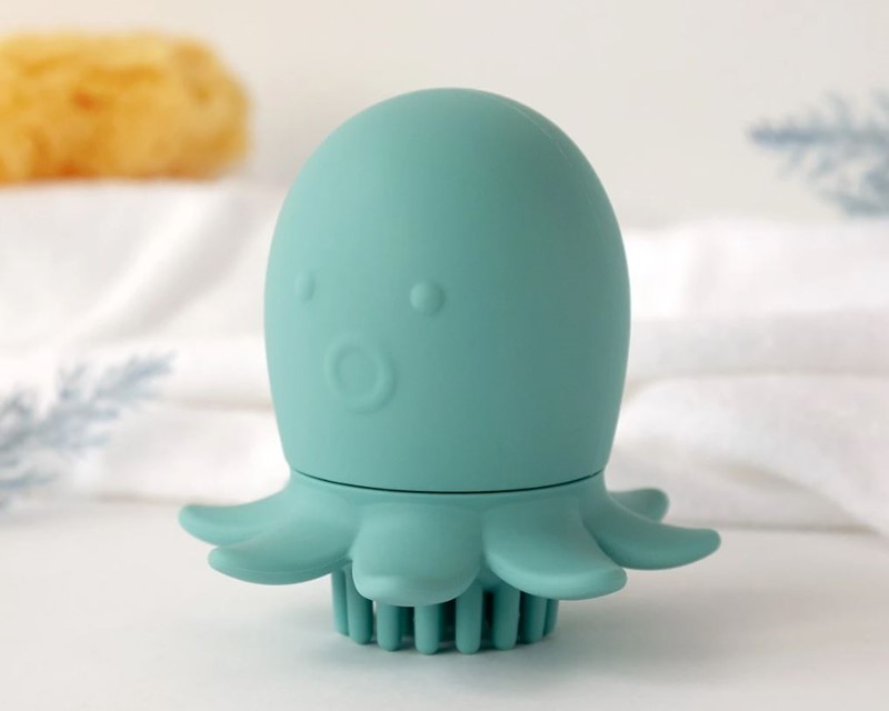 Kiokids spazzolino doccia silicone verde