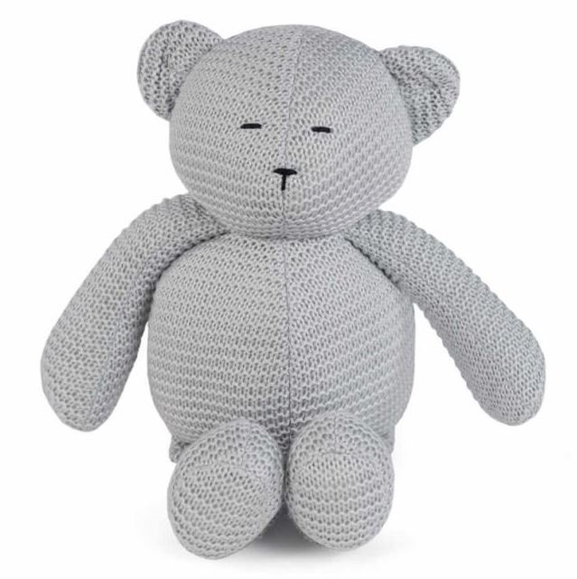 Walking mum peluche orso knitted grigio