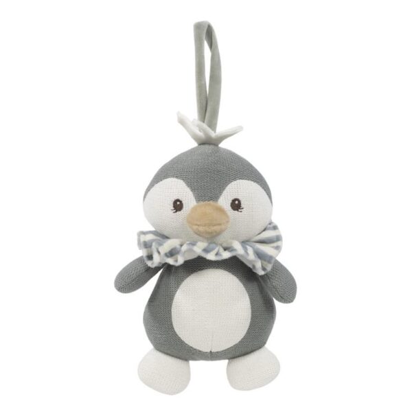 Walking mum peluche pinguino musicale blu