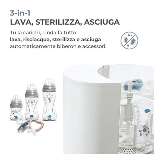 Nuvita linda sterilizzatore lava biberon